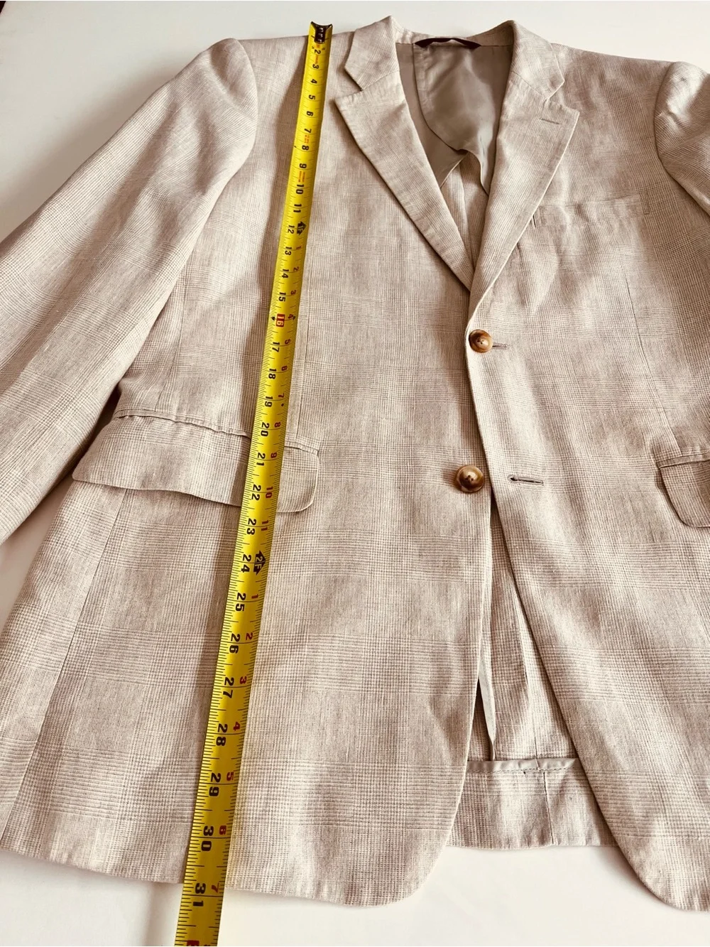 Italian Linen & Silk by John W. Nordstrom Light patterned BeigeSport Coat